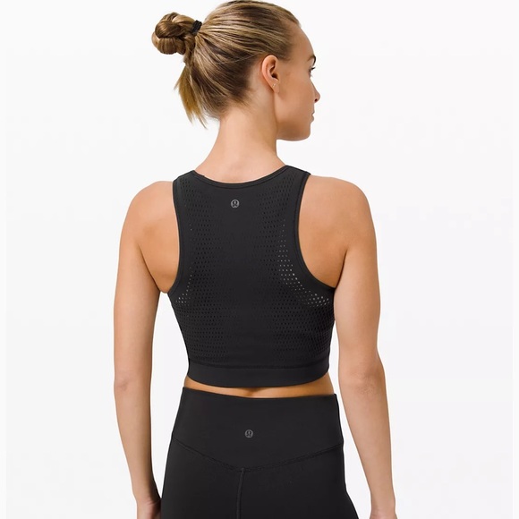 NWT Lululemon Reveal Crop Tank Velocity (4) - Picture 2 of 9